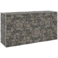 Gabion-kivikori kansilla galvanoitu teräs 200x60x100 cm