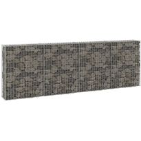 Gabion-kivikori kansilla galvanoitu teräs 300x30x100 cm