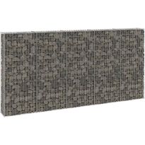 Gabion-kivikori kansilla galvanoitu teräs 300x30x150 cm