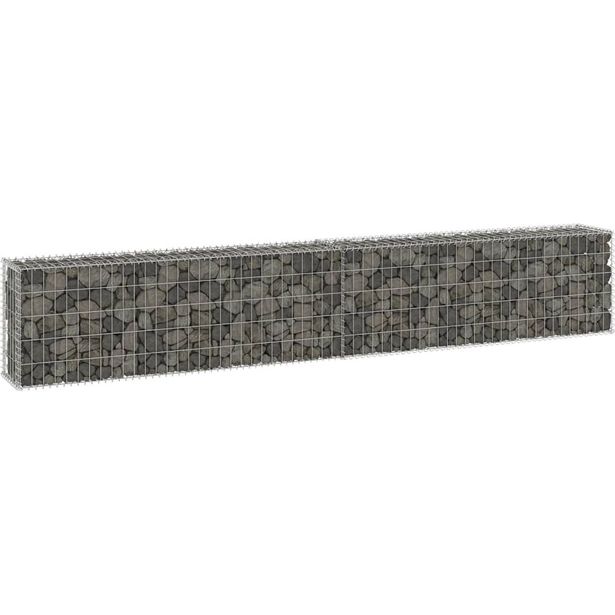 Gabion kivikori kansilla galvanoitu teräs 300x30x50 cm