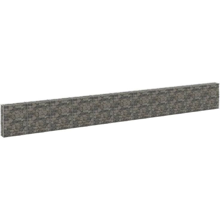 Gabion kivikori kansilla galvanoitu teräs 900x30x100 cm