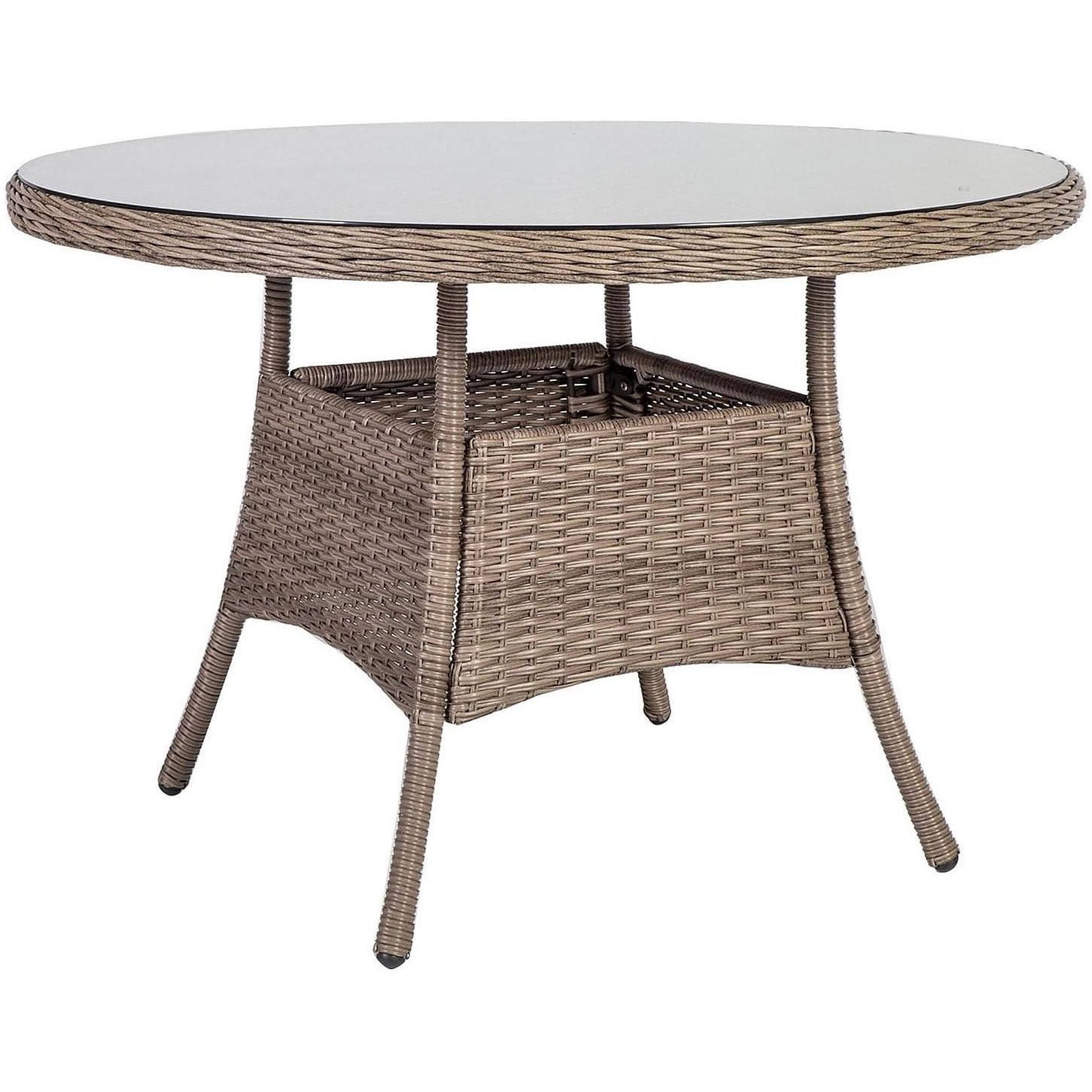 Pöytä Home4you Toscana, Ø110cm, harmaanbeige