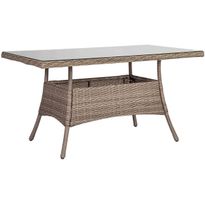 Pöytä Home4you Toscana, 140x80cm, harmaanbeige