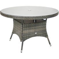 Pöytä Home4you Geneva, Ø120cm, harmaa