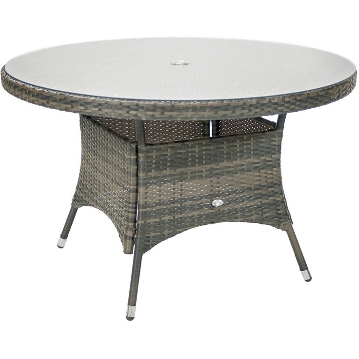 Pöytä Home4you Geneva, Ø120cm, harmaa
