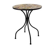 Pöytä Home4you Morocco, Ø60cm, musta