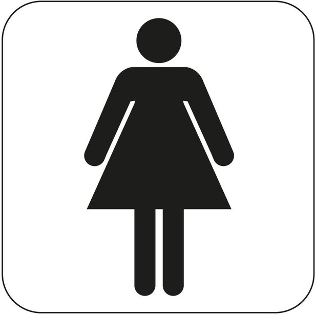 WC-kyltti naiset Habo, 80x80mm