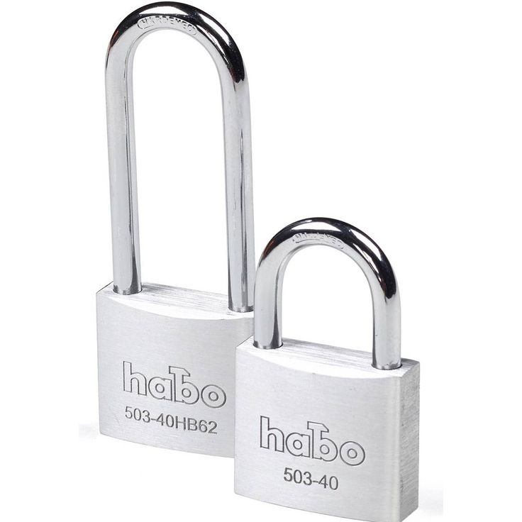 Riippulukko Habo 503-40 + 503-40HB62, alumiini, 2kpl