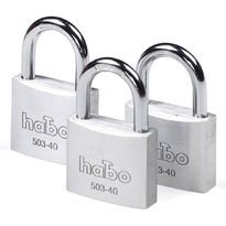 Riippulukko Habo 503-40-3, alumiini, 3kpl