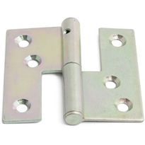 Sarana Habo 1002, 70x74mm, vasen, sähkösinkitty, 2 kpl