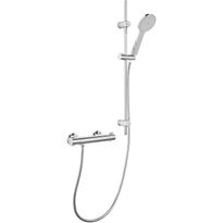 Suihkusetti Hafa Gaia, termostaattihanalla, vettä säästävä, Smartmix-suihkuhanalla, cc150, matta kromi