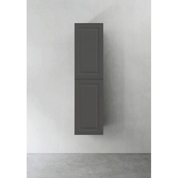Korkea kaappi Hafa Store Grace, push open, antrasiitti