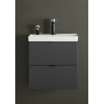 Allaskaappi altaalla Hafa Neat, 560x550mm, 2 laatikkoa, antrasiitti