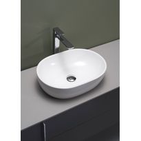 Malja-allas Hafa Pond, 480x340x140mm, posliini, valkoinen, Verkkokaupan poistotuote