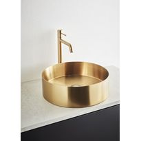 Malja-Allas Hafa Circle Steel, harjattu messinki, Verkkokaupan poistotuote