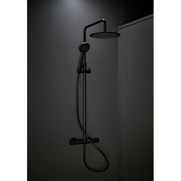 Sadesuihkusetti Hafa Mix Slim Round, 150cc, mattamusta