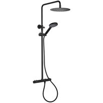 Sadesuihkusetti Hafa Fine, cc150, Ø250 mm sadesuihkupää, termostaattihanalla, musta