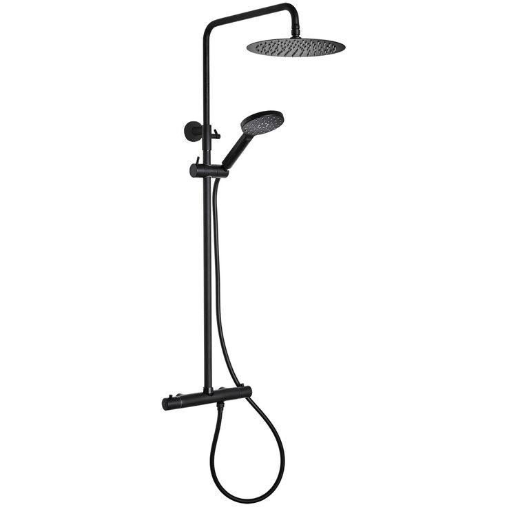 Suihkusetti Hafa Fine, cc150, Ø250 mm sadesuihkupää, musta