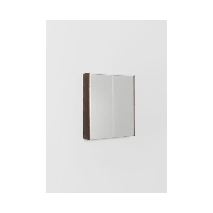 Peilikaappi LED-valolla Hafa Shift, 500x146mm, pistorasia oikea, savu tammi