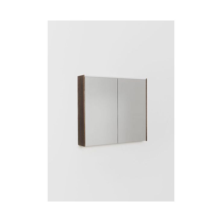 Peilikaappi LED-valolla Hafa Shift, 800x146mm, pistorasia oikea, savu tammi
