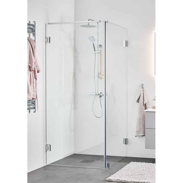Suihkunurkka Hafa Infinity Combi, 80x80, kromiprofiili