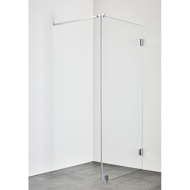 Suihkuseinä Hafa Infinity 100, kirkas lasi, kromiprofiili