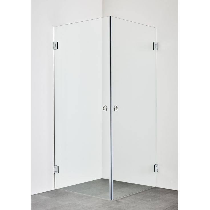 Suihkunurkka Hafa Infinity 80x100, kirkkaat lasit, kromiprofiilit