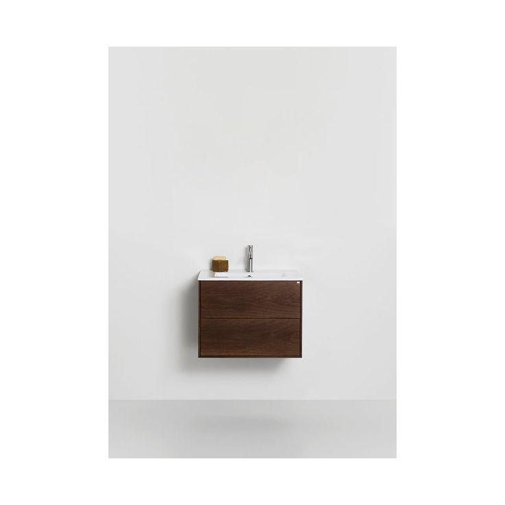 Allaskaappi altaalla Hafa Edge, 470x610x465mm, savu tammi
