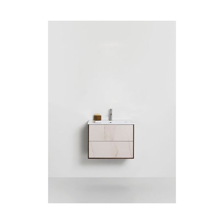 Allaskaappi altaalla Hafa Edge Stone, 470x610x465mm, savu tammi