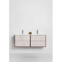 Allaskaappi altaalla Hafa Edge Stone, 470x1210x465mm, 4 ltk, savu tammi