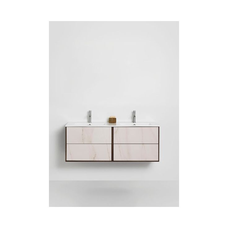 Allaskaappi altaalla Hafa Edge Stone, 470x1210x465mm, savu tammi