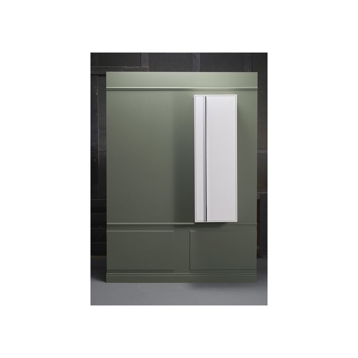 Korkea kaappi Hafa Edge, 400x250x1200mm, push open, valkoinen