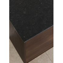 Kylpyhuoneen pöytätaso Hafa Arden Blue Suede, kivikomposiitti, musta, eri kokoja