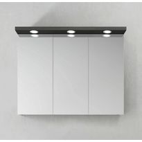 Peilikaappi Hafa Store 900 LED-spoteilla antrasiitti