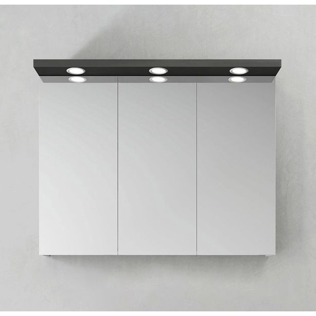 Peilikaappi Hafa Store 900 LED-spoteilla antrasiitti