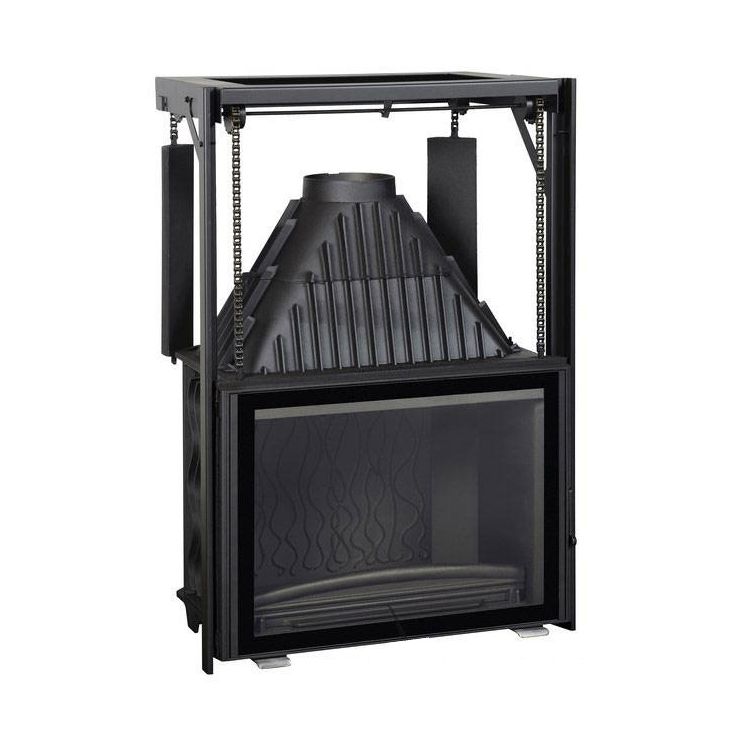 Takkasydän Invicta 800 Grande Angle, hissiluukku, 14 kW, 202 kg