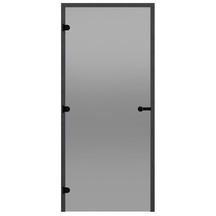 Lasiovi Harvia Black Line, 9x21, mäntykarmi, savunharmaa, Verkkokaupan poistotuote
