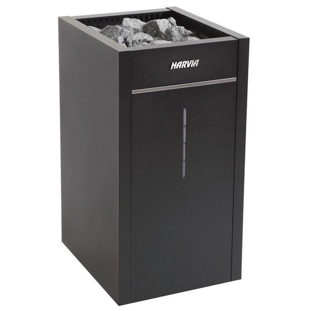 Sähkökiuas Harvia Virta Combi HL110SA, 10.8kW, 9-18m³, automaattitäyttö, erillinen ohjaus, musta