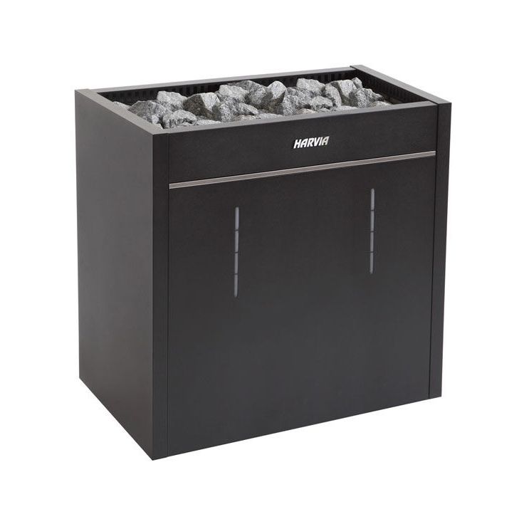 Sähkökiuas Harvia Virta Pro Combi HL135SA, 13.5kW, 11-20m³, automaattitäyttö, erillinen ohjaus, musta