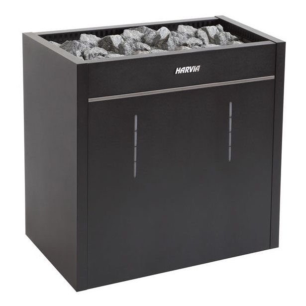 Sähkökiuas Harvia Virta Pro Combi HL160SA, 15.8kW, 16-25m³, automaattitäyttö, erillinen ohjaus, musta
