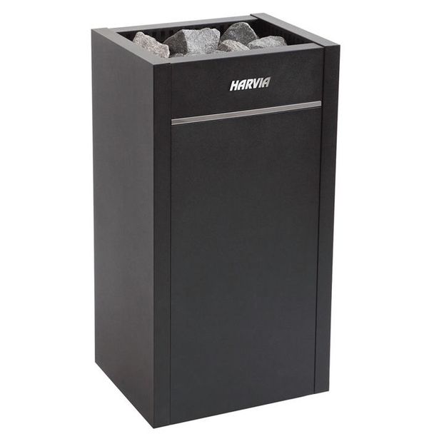 Sähkökiuas Harvia Virta HL70, 6.8kW, 5-10m³, erillinen ohjaus, musta