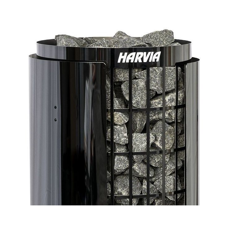Kiukaan suojaseinä Harvia Cilindro Black Steel
