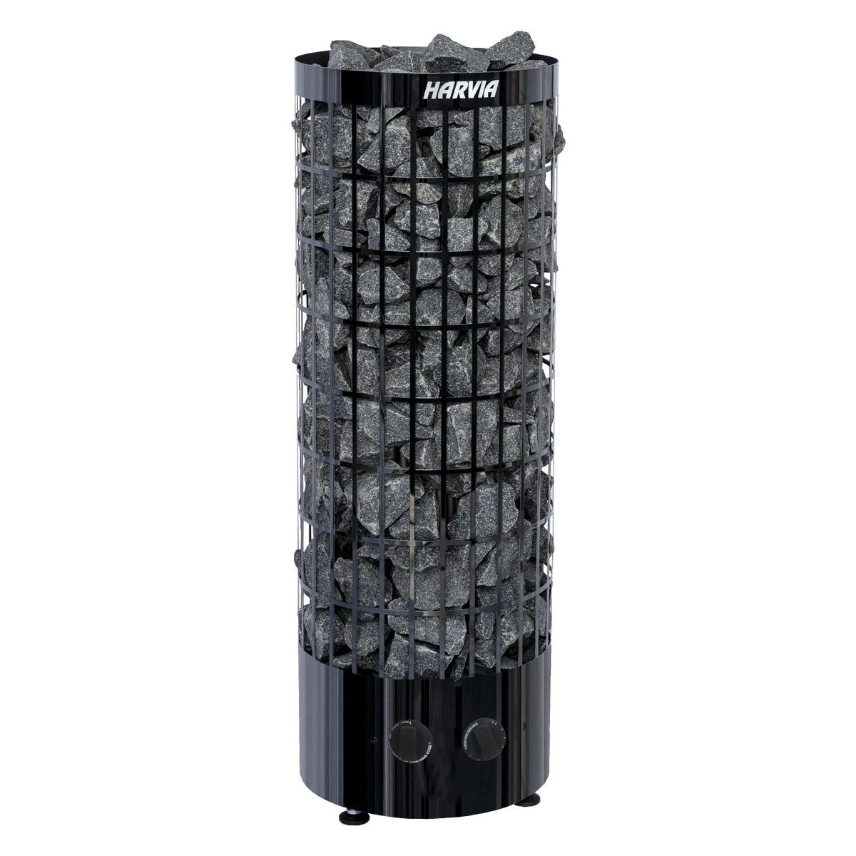 Sähkökiuas Harvia Cilindro PC70 Black Steel, 7kW, 6-10m³, kiinteä ohjaus