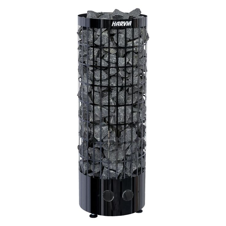 Sähkökiuas Harvia Cilindro PC70 Black Steel, 7kW, 6-10m³, kiinteä ohjaus, Verkkokaupan poistotuote