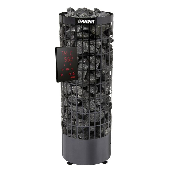 Sähkökiuas Harvia Cilindro Xenio PC90XE Black Steel, 9kW, 8-14m³, erillinen ohjaus, Verkkokaupan poistotuote 