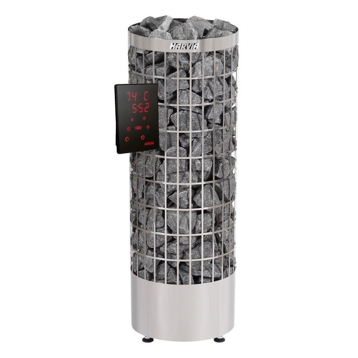 Sähkökiuas Harvia Cilindro PC90XE Steel, 9kW, 8-14m³, erillinen ohjaus