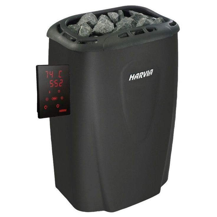 Sähkökiuas Harvia Moderna V45XE Black, 4.5kW, 3-6m³, erillinen ohjaus
