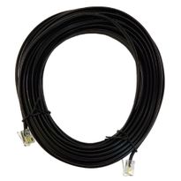 Ohjauspaneelin datakaapeli Harvia RJ10 4P4C, 10m, musta, Verkkokaupan poistotuote