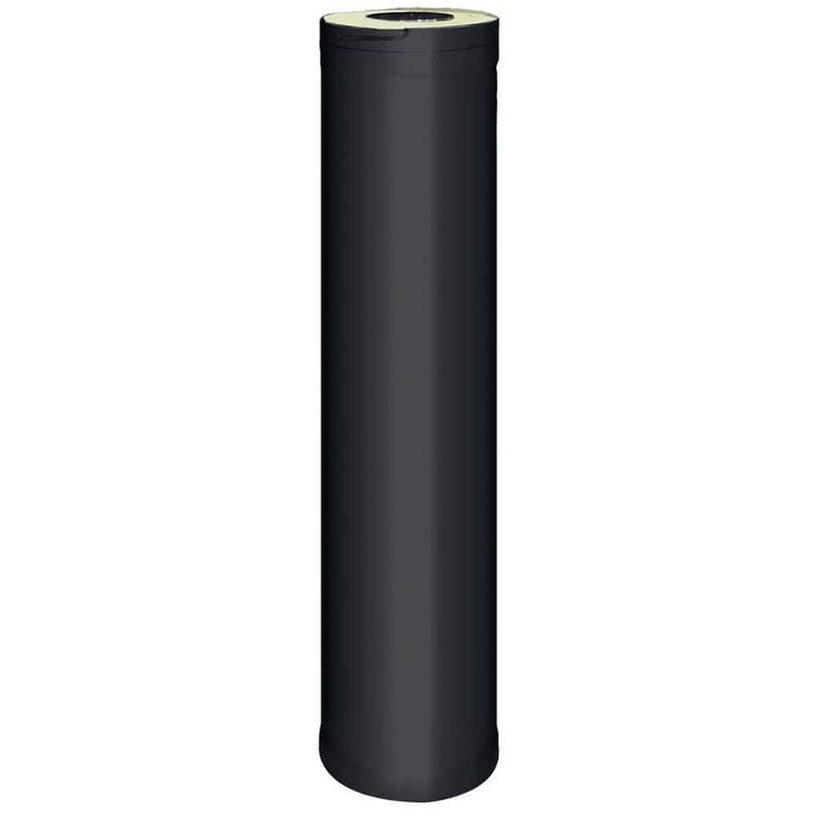 Teräspiipun jatke Harvia, 1000mm, musta
