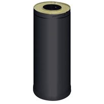 Teräspiipun jatke Harvia, 500mm, musta